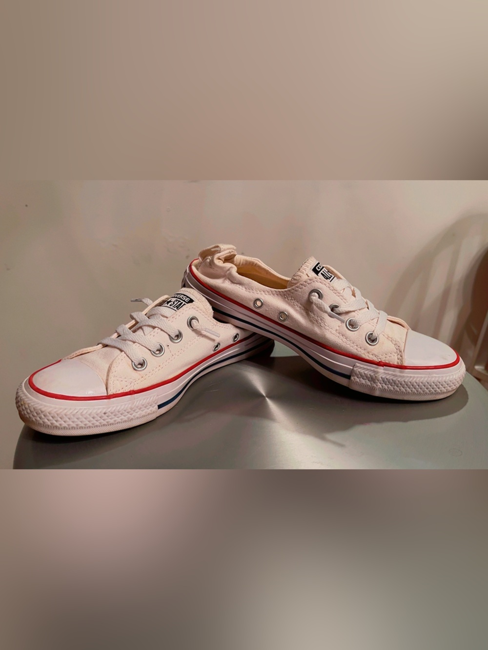 Converse Chuck Taylor All Star Shoreline Slip White Canvas Sneakers Women’s 7.5 - Picture 5 of 7